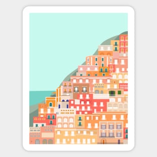 View over the Amalfi Coast, Positano, Italy Sticker